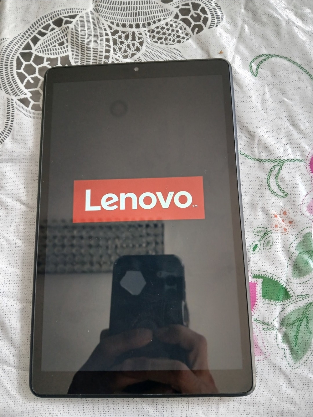 Lenovo Tablet in Black with Red Logo